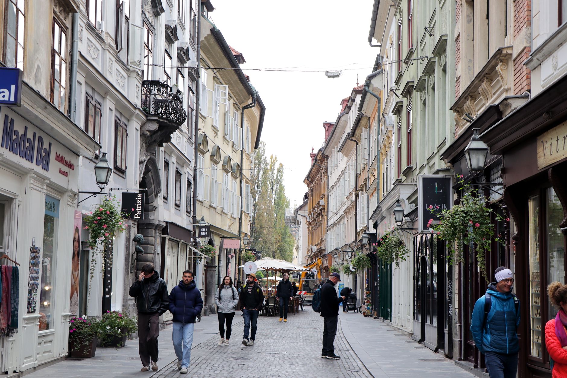 Stara Ljubljana, bli&zcaron;ina delavnice Wolfova ulica 8